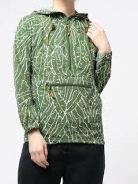 LL Bean Lightweight Printed Anorak.